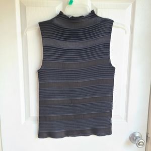 Vintage Giorgio Fiorlini 90's Black Accordian Fabric Top